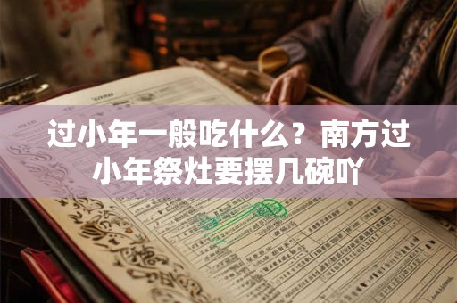 过小年一般吃什么？南方过小年祭灶要摆几碗吖