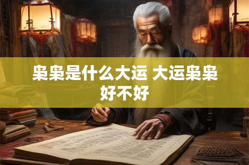 枭枭是什么大运 大运枭枭好不好