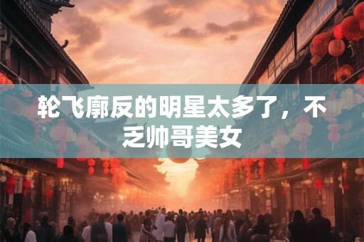 轮飞廓反的明星太多了，不乏帅哥美女
