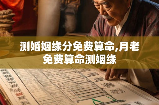 测婚姻缘分免费算命,月老免费算命测姻缘