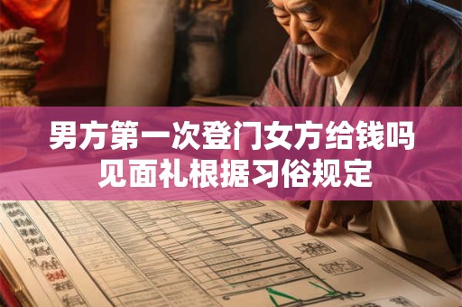 男方第一次登门女方给钱吗 见面礼根据习俗规定