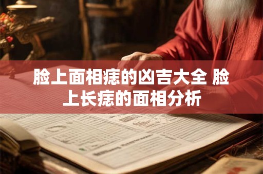 脸上面相痣的凶吉大全 脸上长痣的面相分析