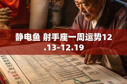 静电鱼 射手座一周运势12.13-12.19