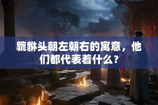 貔貅头朝左朝右的寓意，他们都代表着什么？