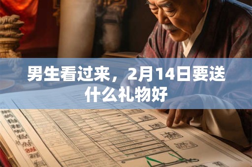 男生看过来，2月14日要送什么礼物好