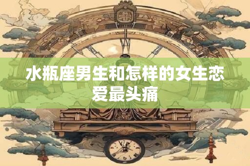 水瓶座男生和怎样的女生恋爱最头痛
