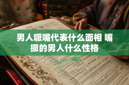 男人噘嘴代表什么面相 嘴撅的男人什么性格