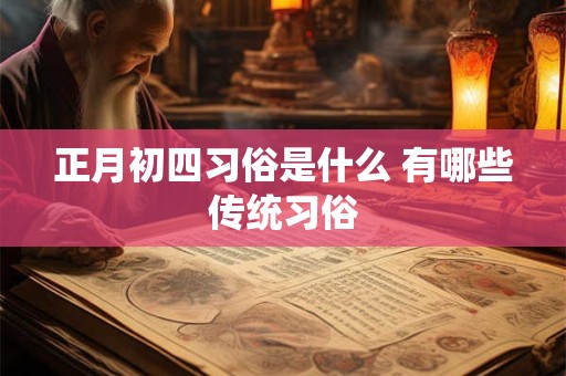 正月初四习俗是什么 有哪些传统习俗
