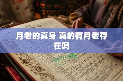 月老的真身 真的有月老存在吗