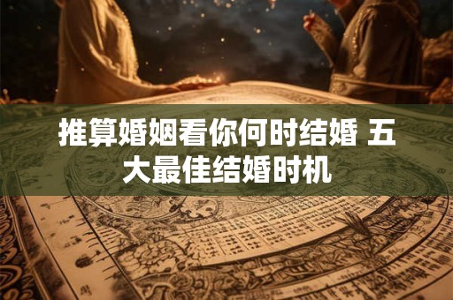 推算婚姻看你何时结婚 五大最佳结婚时机