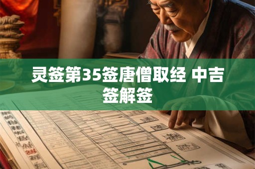 灵签第35签唐僧取经 中吉签解签