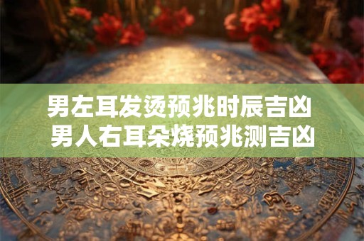 男左耳发烫预兆时辰吉凶 男人右耳朵烧预兆测吉凶