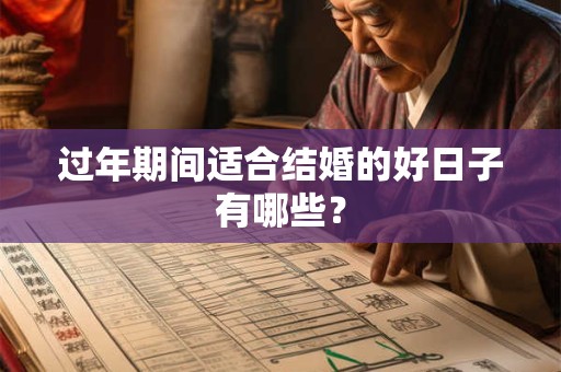 过年期间适合结婚的好日子有哪些？