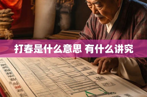 打春是什么意思 有什么讲究