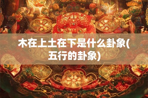 木在上土在下是什么卦象(五行的卦象)