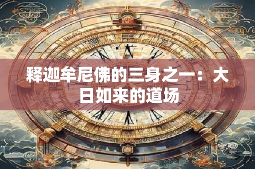 释迦牟尼佛的三身之一：大日如来的道场