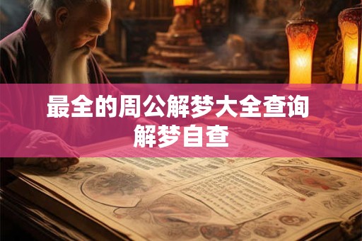 最全的周公解梦大全查询 解梦自查