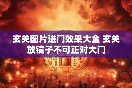 玄关图片进门效果大全 玄关放镜子不可正对大门
