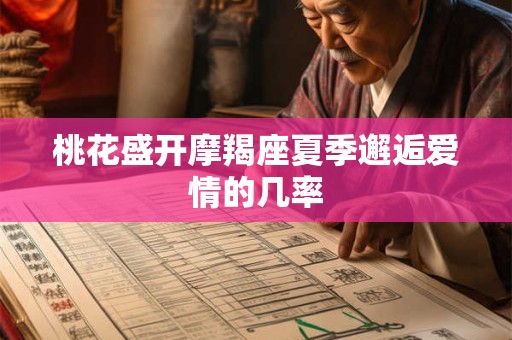 桃花盛开摩羯座夏季邂逅爱情的几率