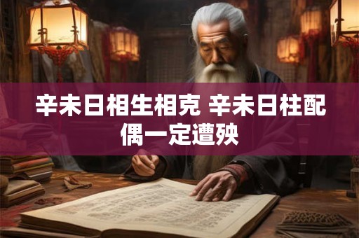 辛未日相生相克 辛未日柱配偶一定遭殃