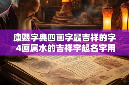 康熙字典四画字最吉祥的字 4画属水的吉祥字起名字用
