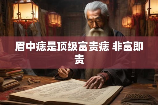 眉中痣是顶级富贵痣 非富即贵