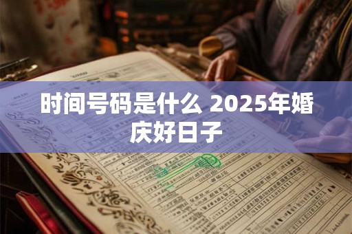 时间号码是什么 2025年婚庆好日子