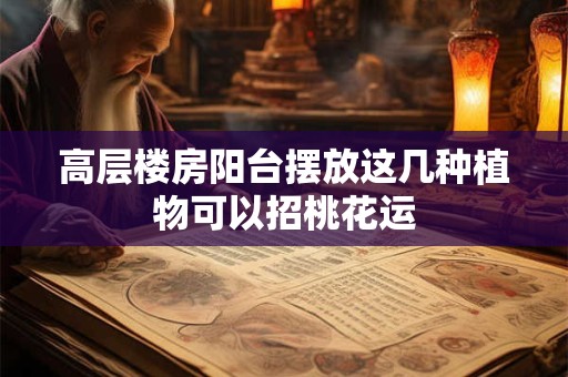 高层楼房阳台摆放这几种植物可以招桃花运