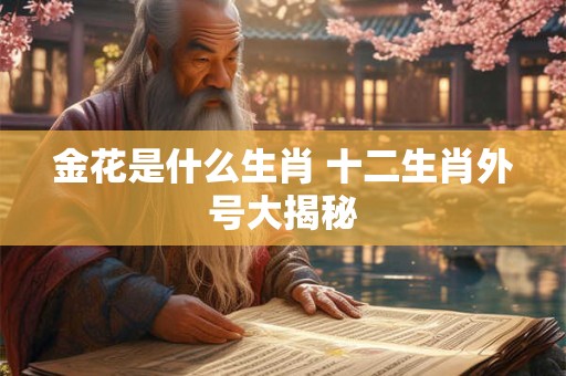 金花是什么生肖 十二生肖外号大揭秘