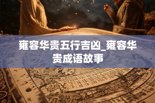 雍容华贵五行吉凶_雍容华贵成语故事