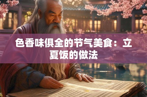 色香味俱全的节气美食：立夏饭的做法