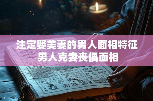 注定娶美妻的男人面相特征 男人克妻丧偶面相