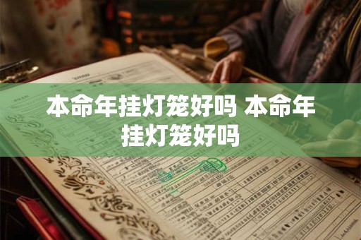 本命年挂灯笼好吗 本命年挂灯笼好吗