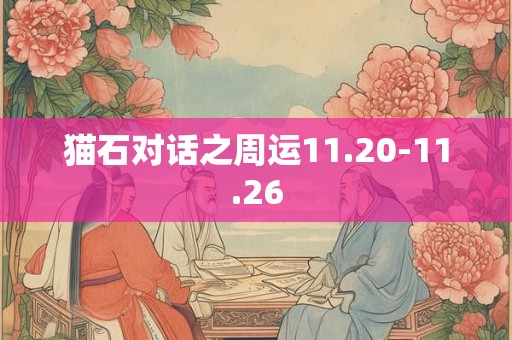 猫石对话之周运11.20-11.26