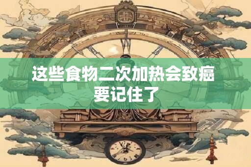 这些食物二次加热会致癌 要记住了