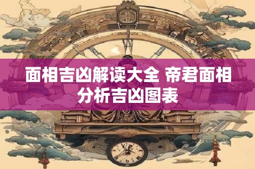 面相吉凶解读大全 帝君面相分析吉凶图表