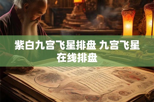 紫白九宫飞星排盘 九宫飞星在线排盘
