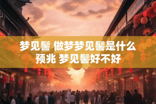 梦见髻 做梦梦见髻是什么预兆 梦见髻好不好 梦见髻 做梦梦见髻是什么预兆 梦见髻好不好