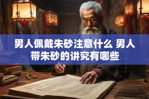 男人佩戴朱砂注意什么 男人带朱砂的讲究有哪些