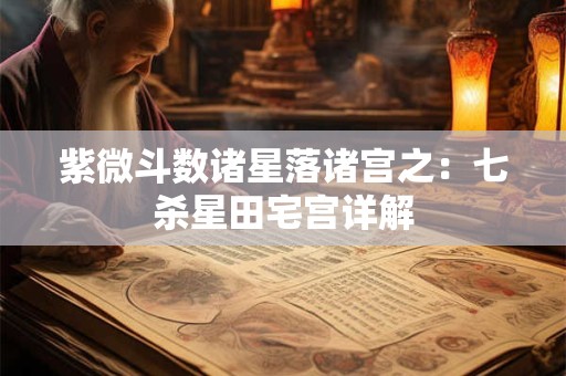 紫微斗数诸星落诸宫之：七杀星田宅宫详解