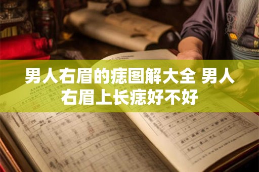男人右眉的痣图解大全 男人右眉上长痣好不好