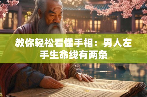教你轻松看懂手相：男人左手生命线有两条