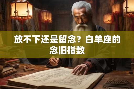 放不下还是留念？白羊座的念旧指数