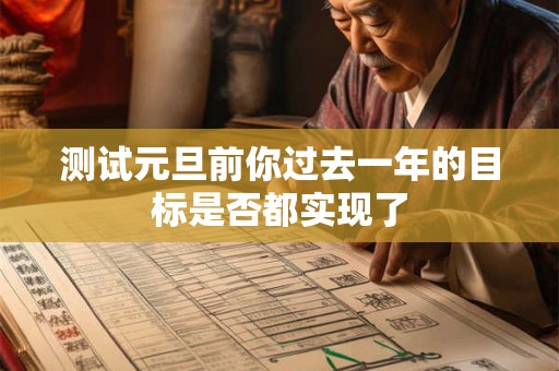 测试元旦前你过去一年的目标是否都实现了