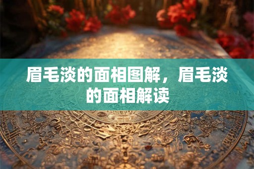 眉毛淡的面相图解，眉毛淡的面相解读