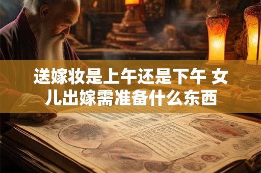 送嫁妆是上午还是下午 女儿出嫁需准备什么东西