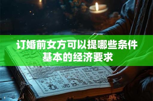 订婚前女方可以提哪些条件 基本的经济要求