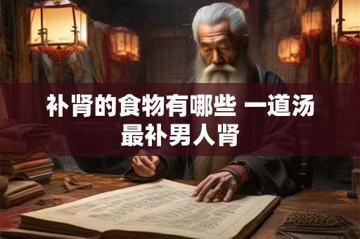 补肾的食物有哪些 一道汤最补男人肾