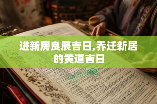 进新房良辰吉日,乔迁新居的黄道吉日