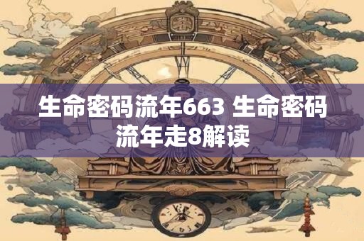 生命密码流年663 生命密码流年走8解读